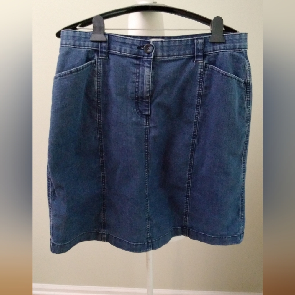 2/$15 L.L. Bean Classic Fit Denim Skirt